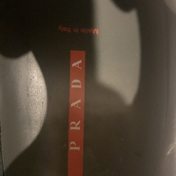 PRADA Men’s Black Leather Sneaker 7.5 - Picture 7 of 9